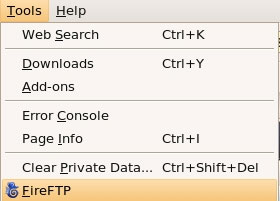 اتصال به سرور ftp با استفاده از مرورگر فایرفاکس