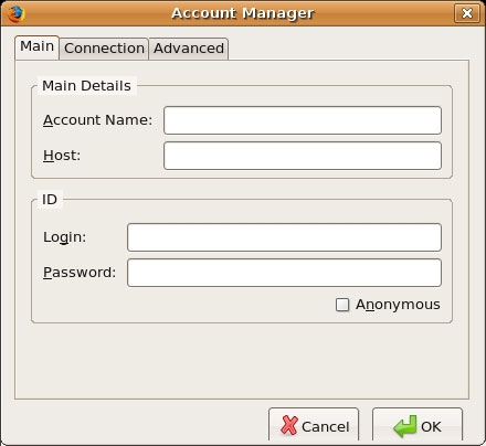اتصال به سرور ftp با استفاده از مرورگر فایرفاکس