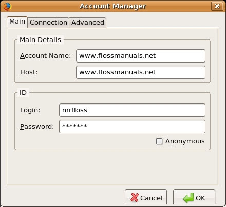 اتصال به سرور ftp با استفاده از مرورگر فایرفاکس