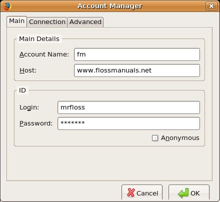 اتصال به سرور ftp با استفاده از مرورگر فایرفاکس