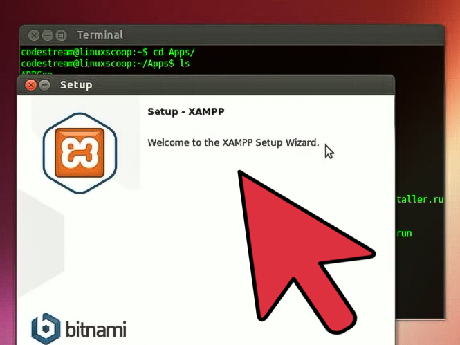 نحوه نصب xampp در لینوکس