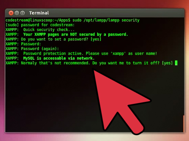 پیکربندی xampp