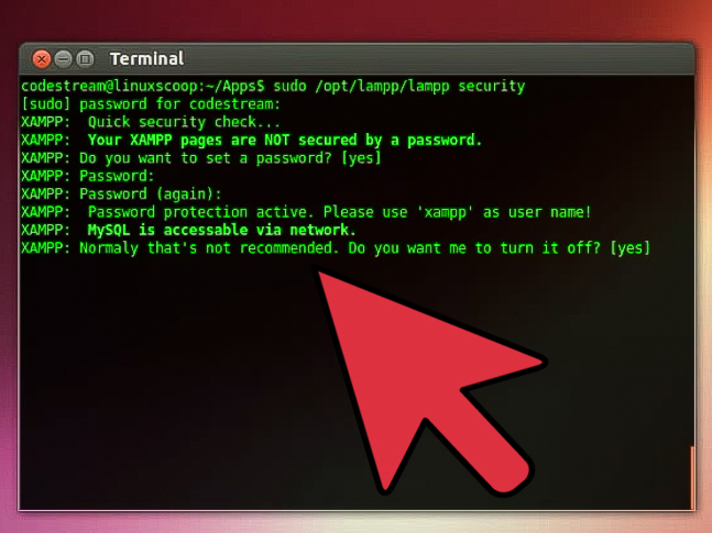 عیب یابی و استفاده از xampp