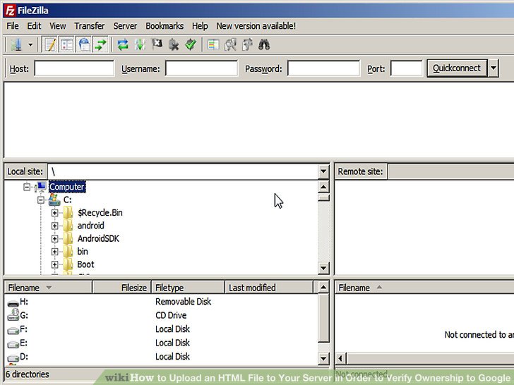 تایید مالکیت در گوگل با فایل html