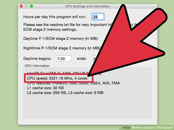 چگونه سرعت cpu را بررسی کنیم؟ روش دوم برای mac