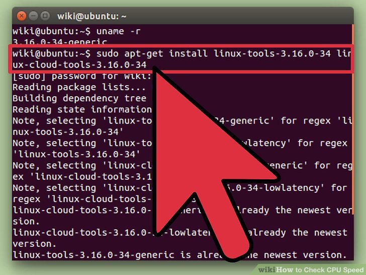 چگونه سرعت cpu را بررسی کنیم؟ روش سوم برای لینوکس