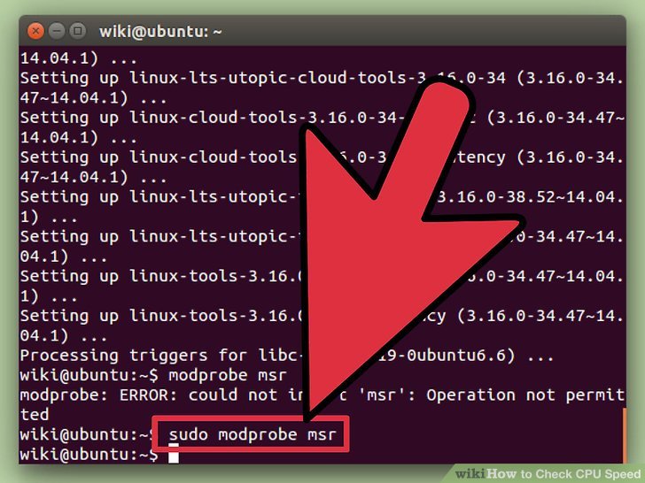 چگونه سرعت cpu را بررسی کنیم؟ روش سوم برای لینوکس