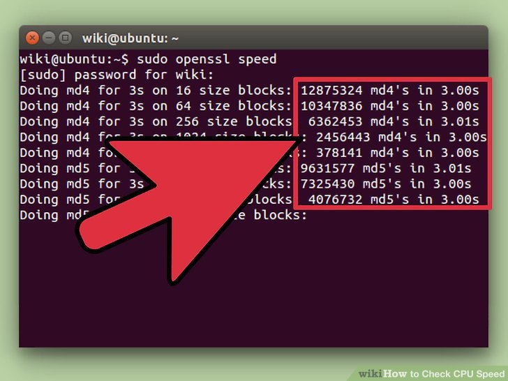 چگونه سرعت cpu را بررسی کنیم؟ روش سوم برای لینوکس